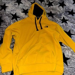 Mens Yellow North Face Hoodie